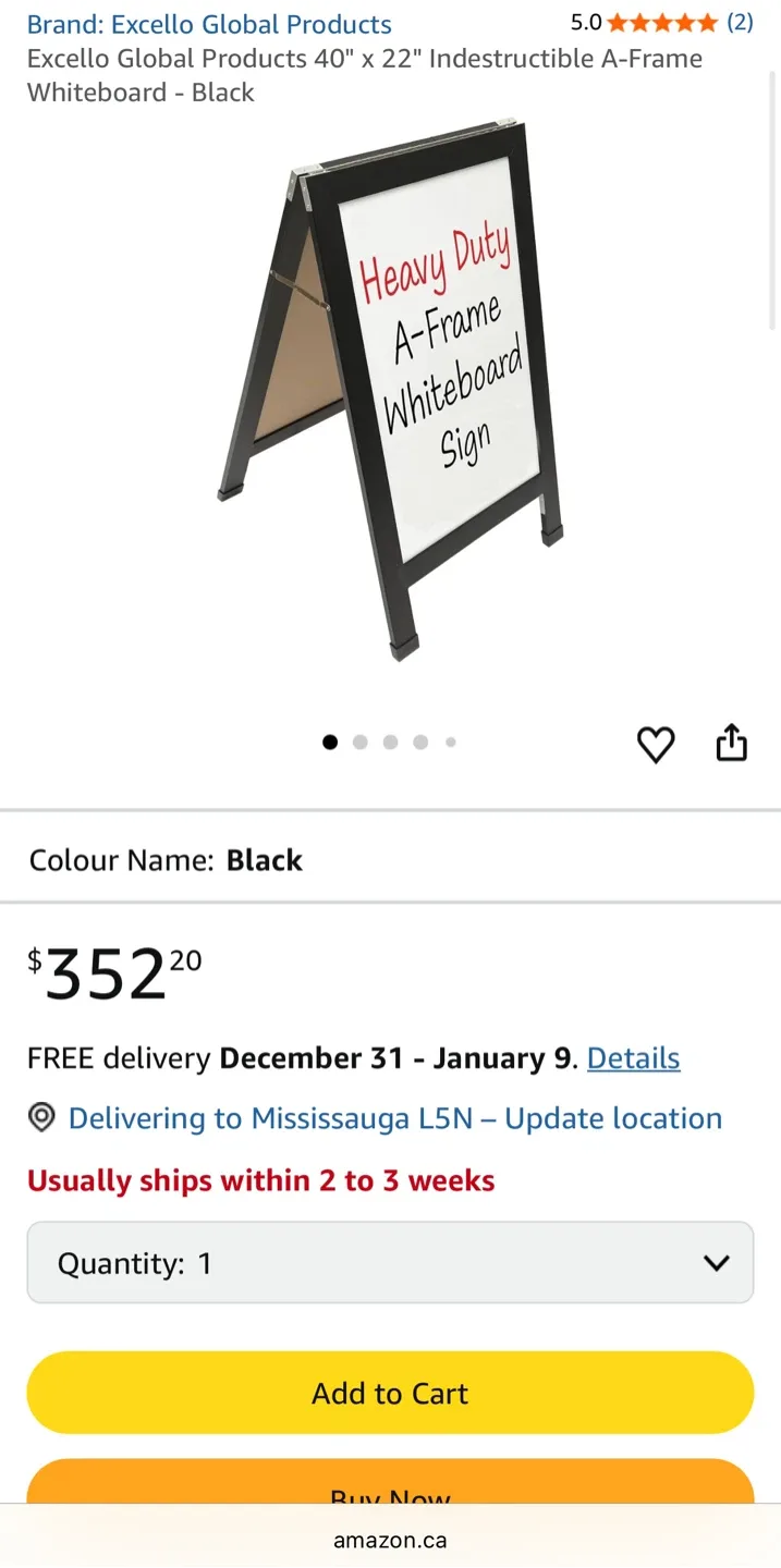 Drawing Black/White board Easel Stand image indicator(7)