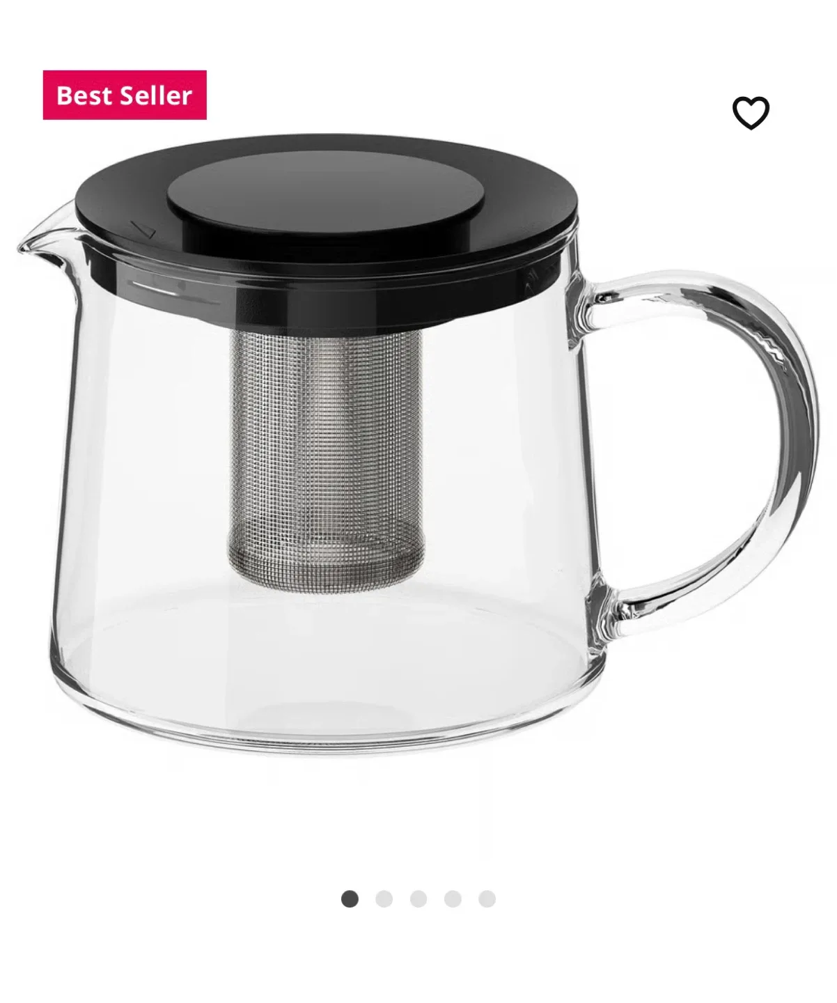 Glass Teapot 0.6L image indicator(2)