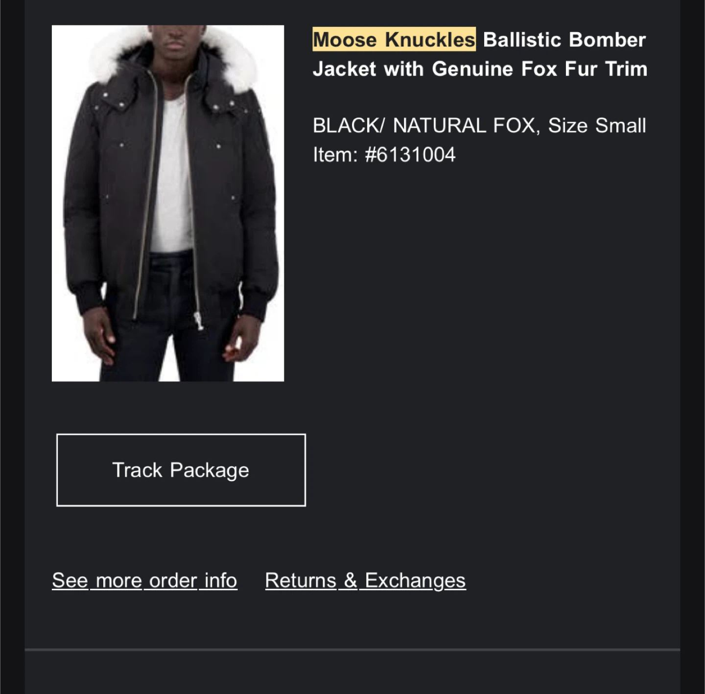 Discontinued Moose Knuckles Bomber Jacket - photo 4