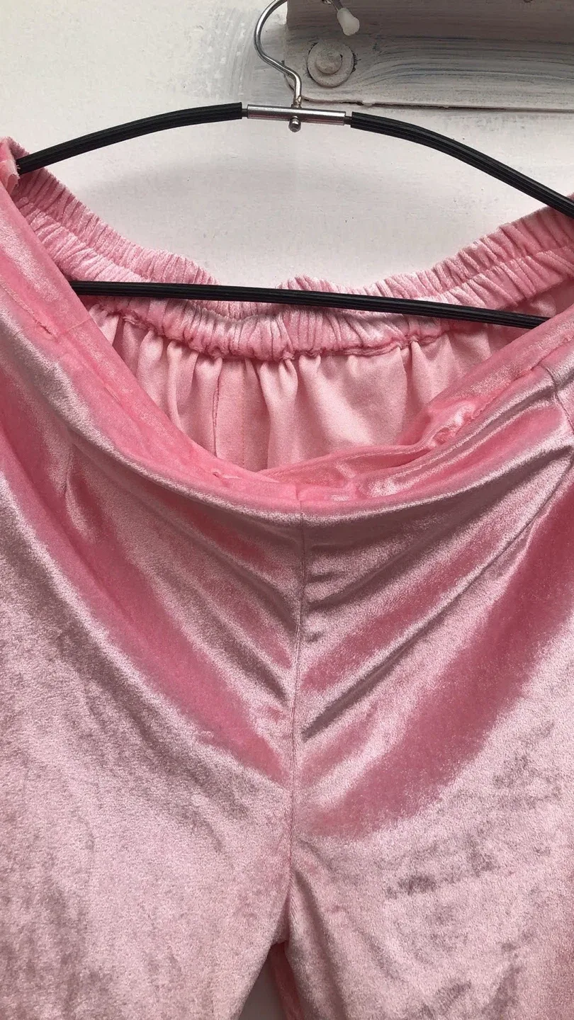 Pink Velvet Lounge Pants image indicator(2)