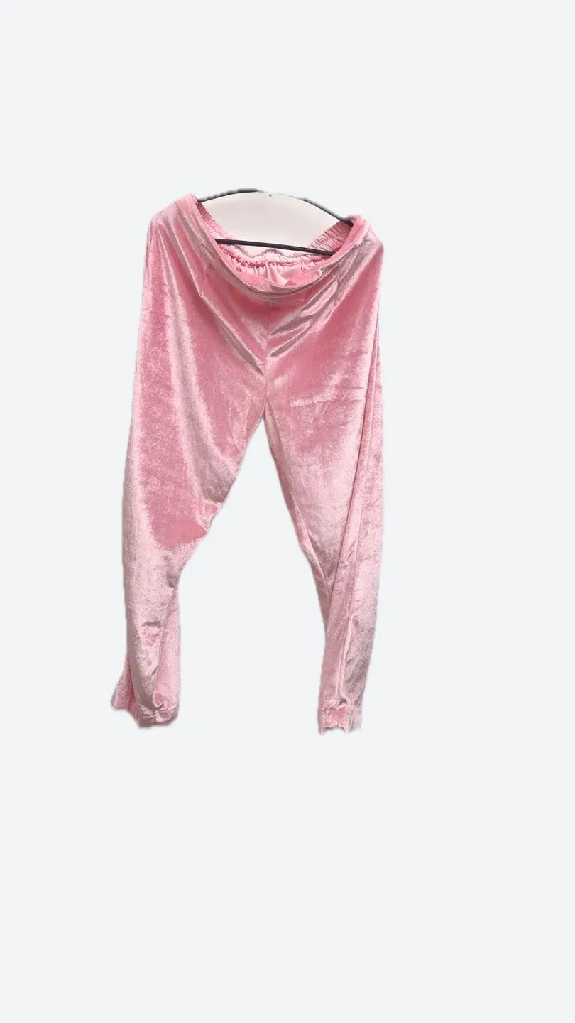 Pink Velvet Lounge Pants