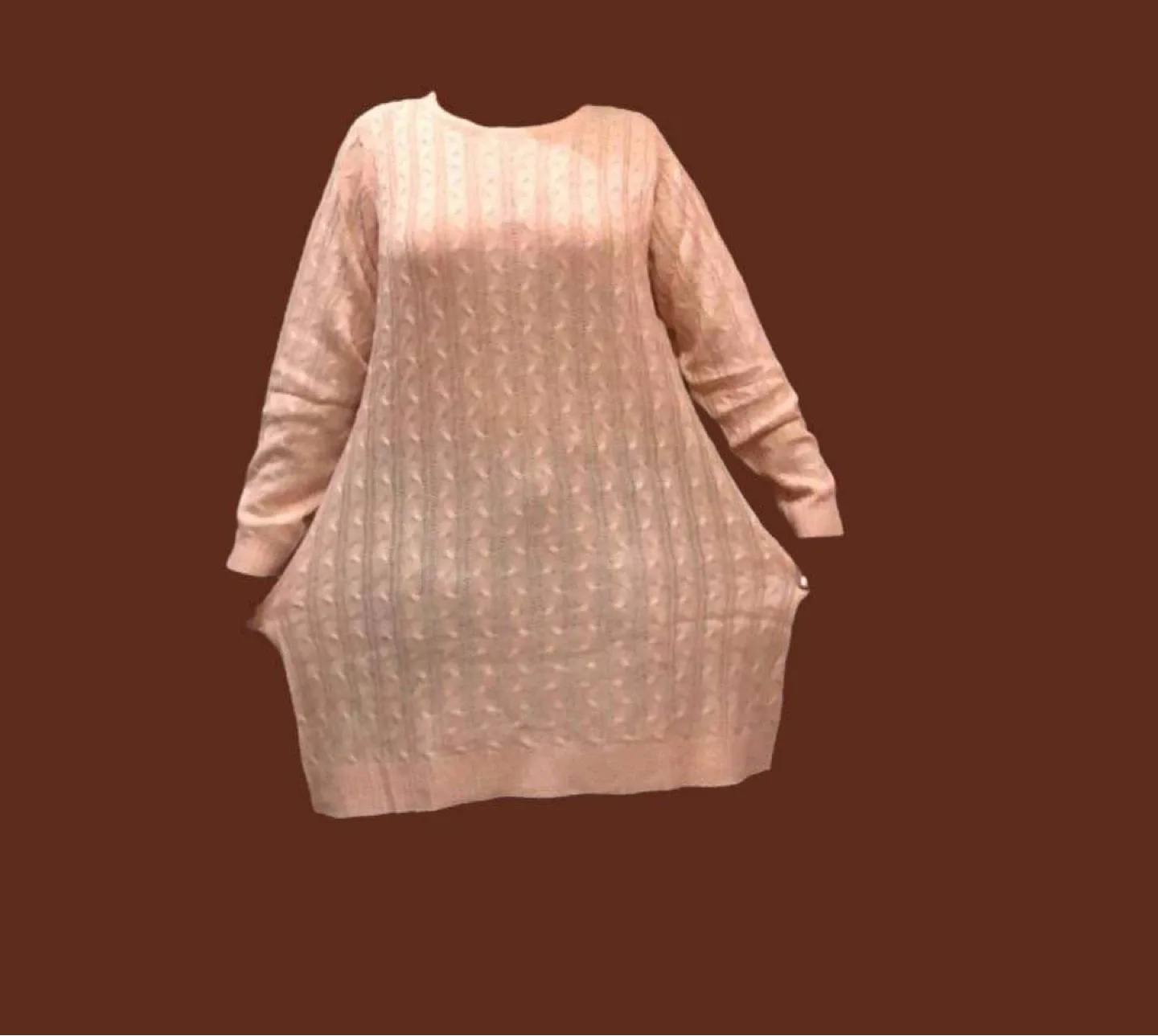Peach Sweater Tunic