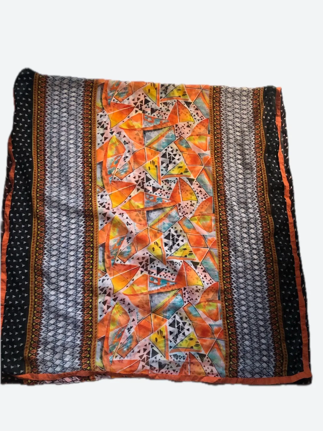 Colorful Geometric Pattern Scarf