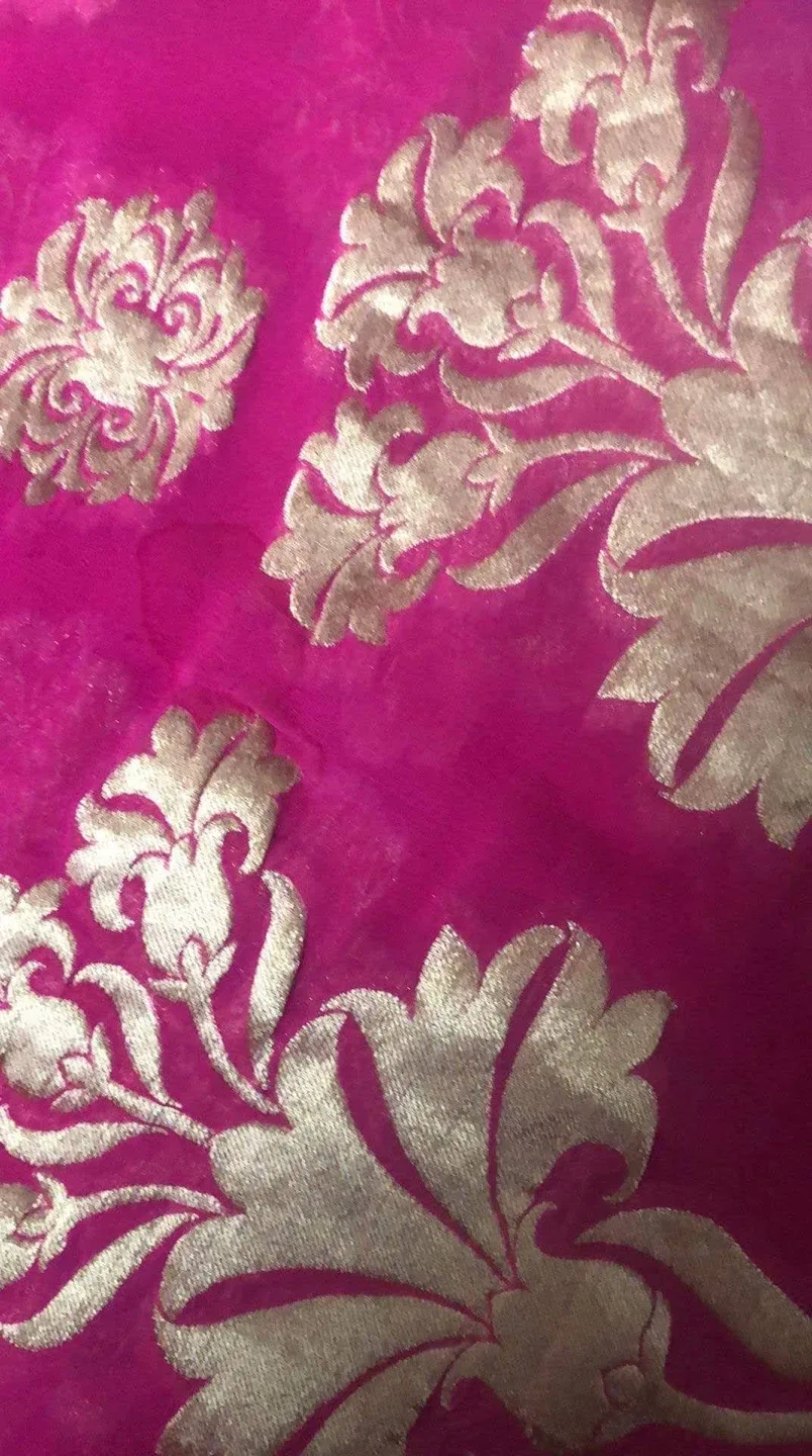 Pink & Golden Dupatta image indicator(9)