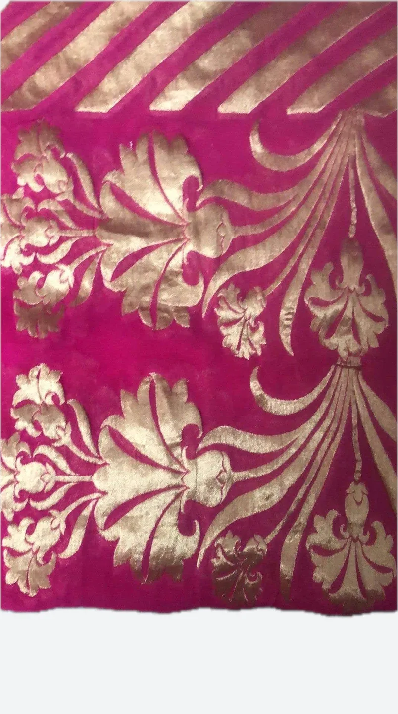 Pink & Golden Dupatta image indicator(3)