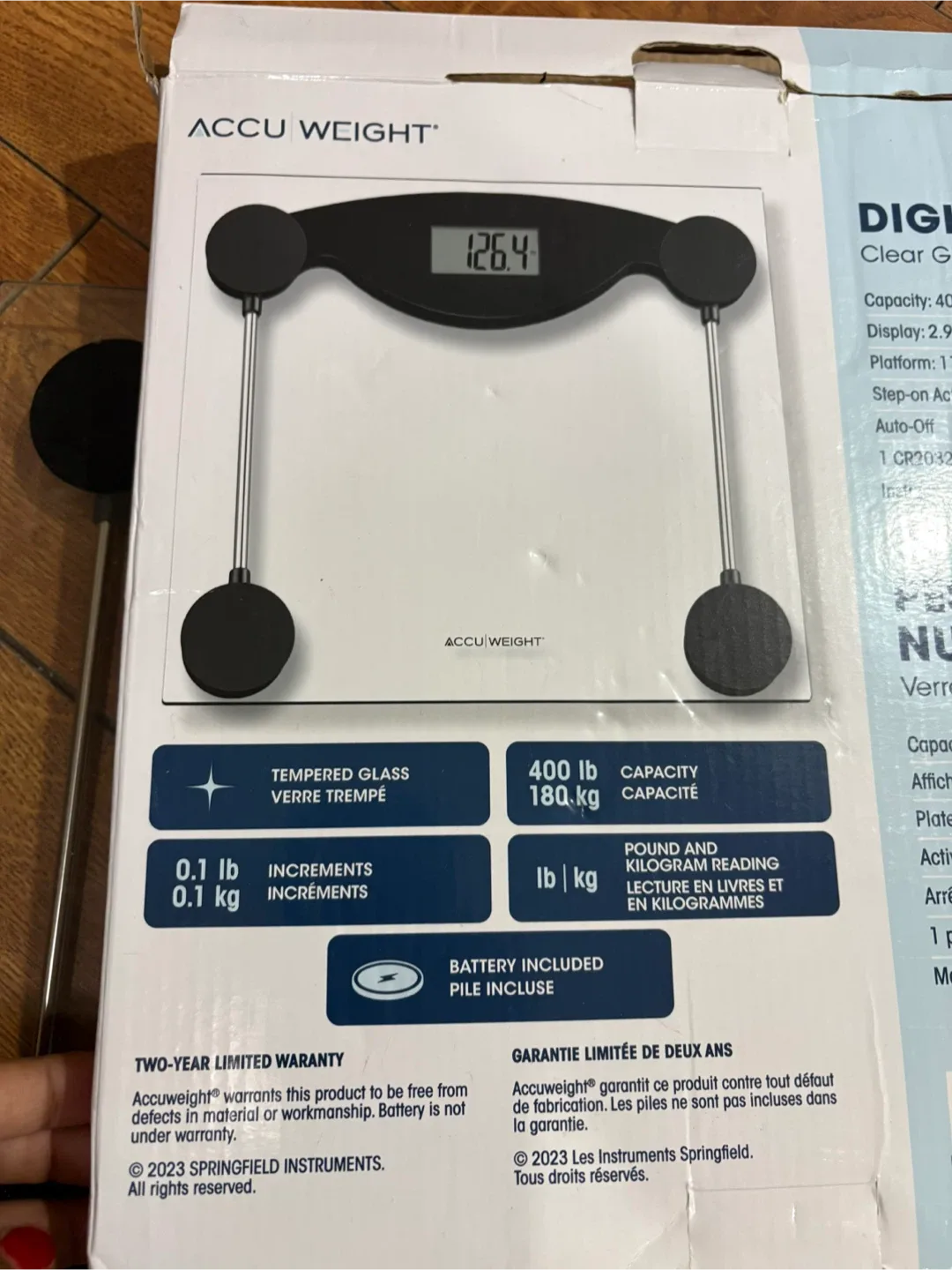 Accuweight Digital Scale - Clear Glass image indicator(5)