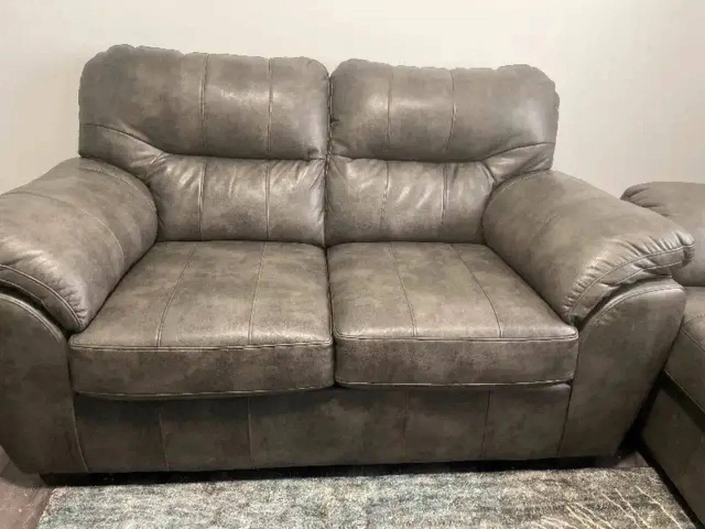 Grey Loveseat Sofa