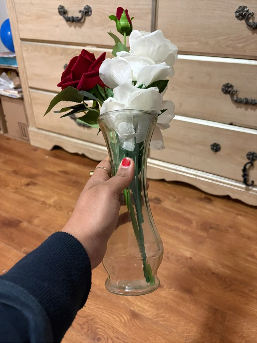 Artificial Rose Bouquet in Vase