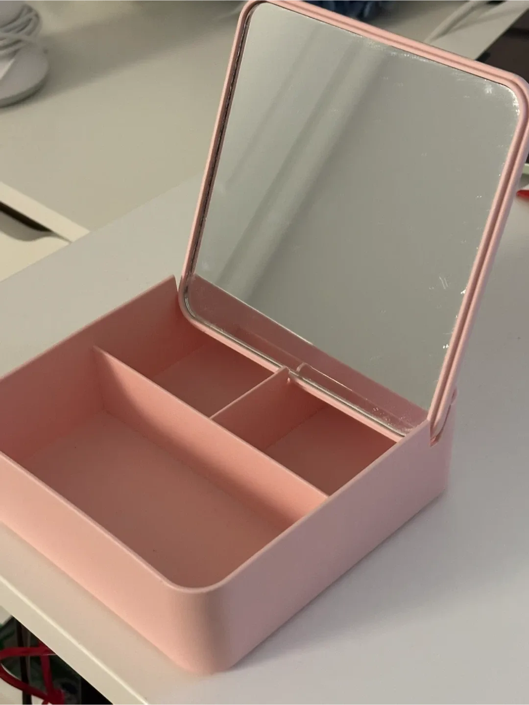 Pink Jewelry Box with Mirror