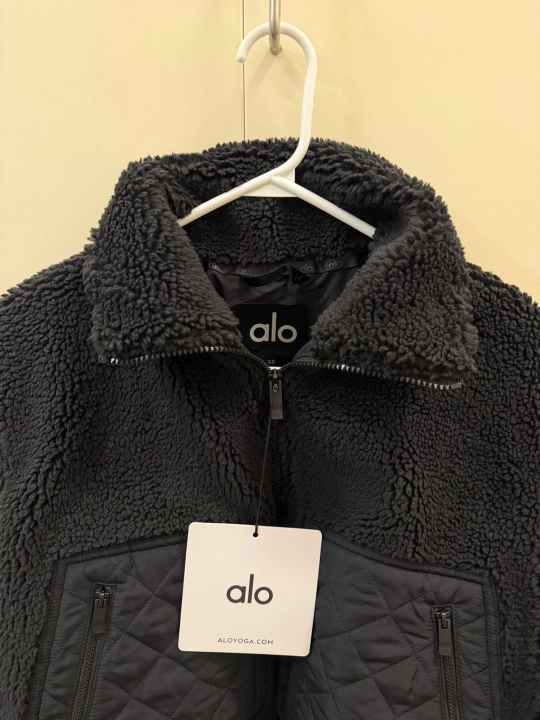 ALO Sherpa Edge Bomber Jacket Back - Size XS - photo 2