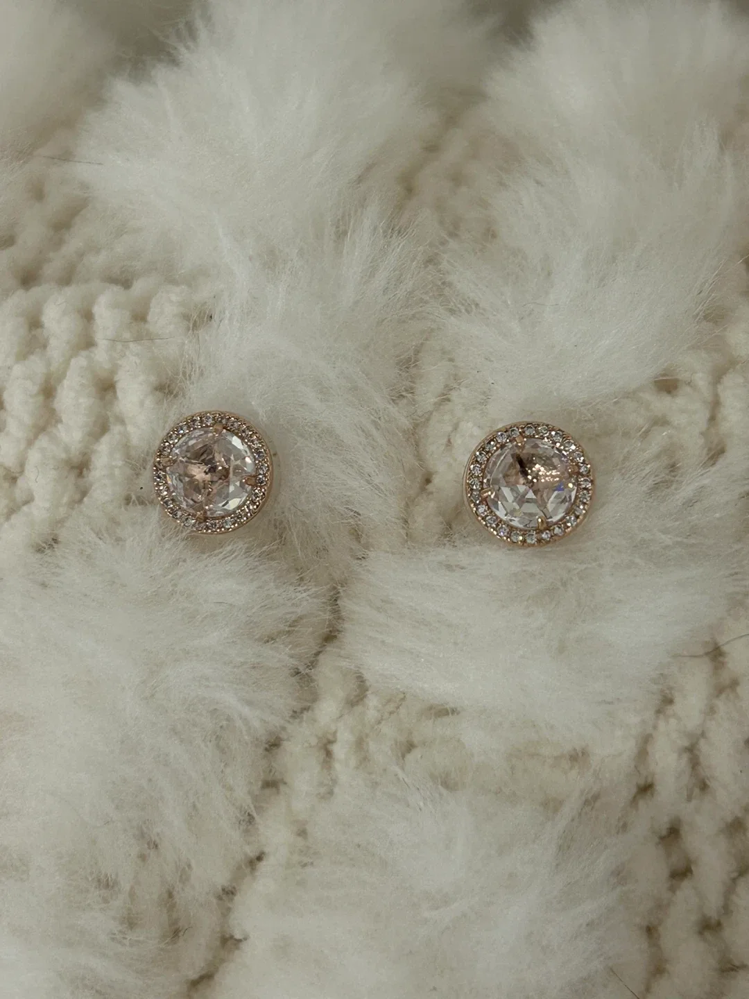 Kate spade New York Rose Gold & Crystal earrings