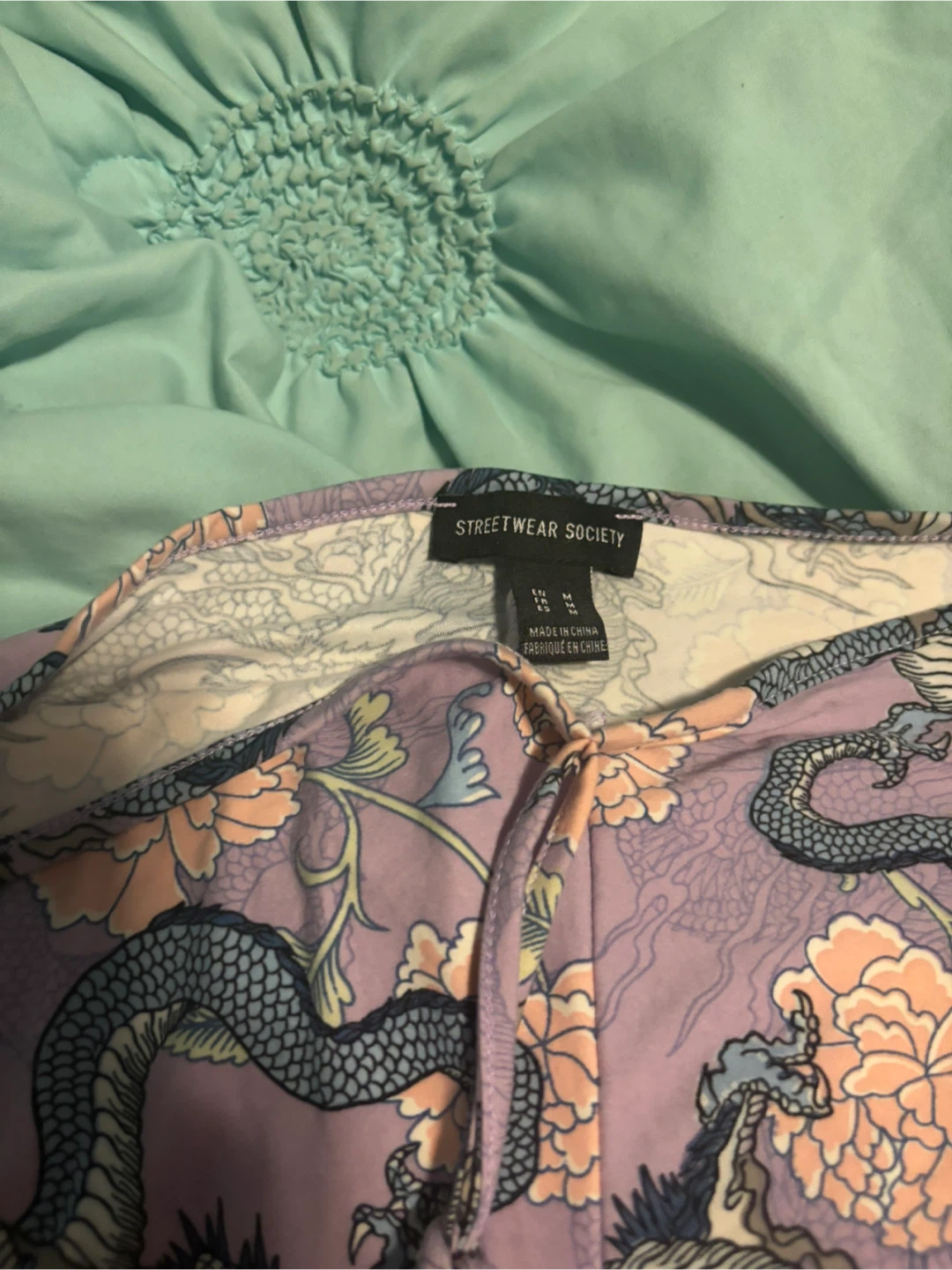 Streetwear Society Dragon Print Pants - Size M - photo 2