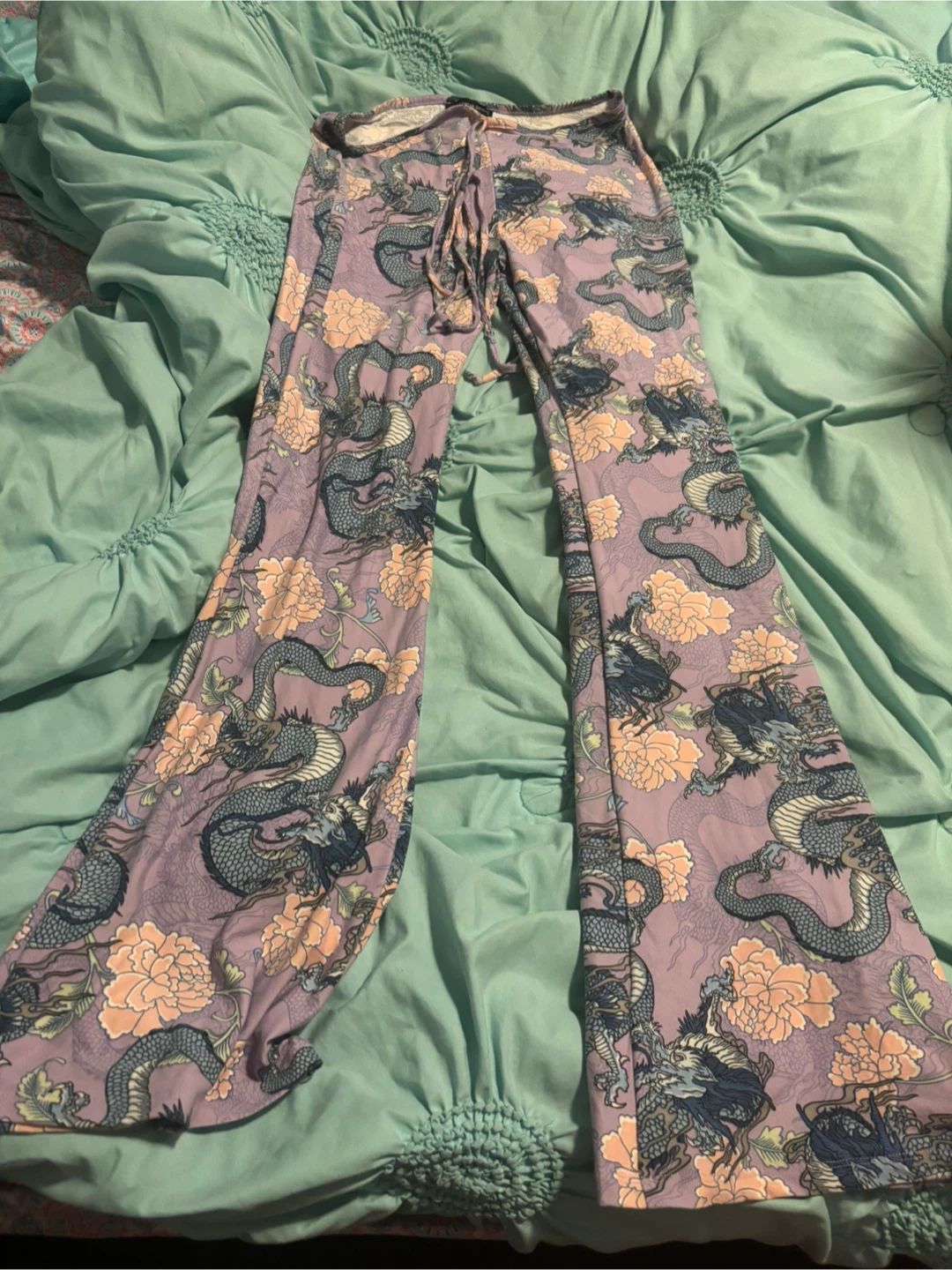 Streetwear Society Dragon Print Pants - Size M