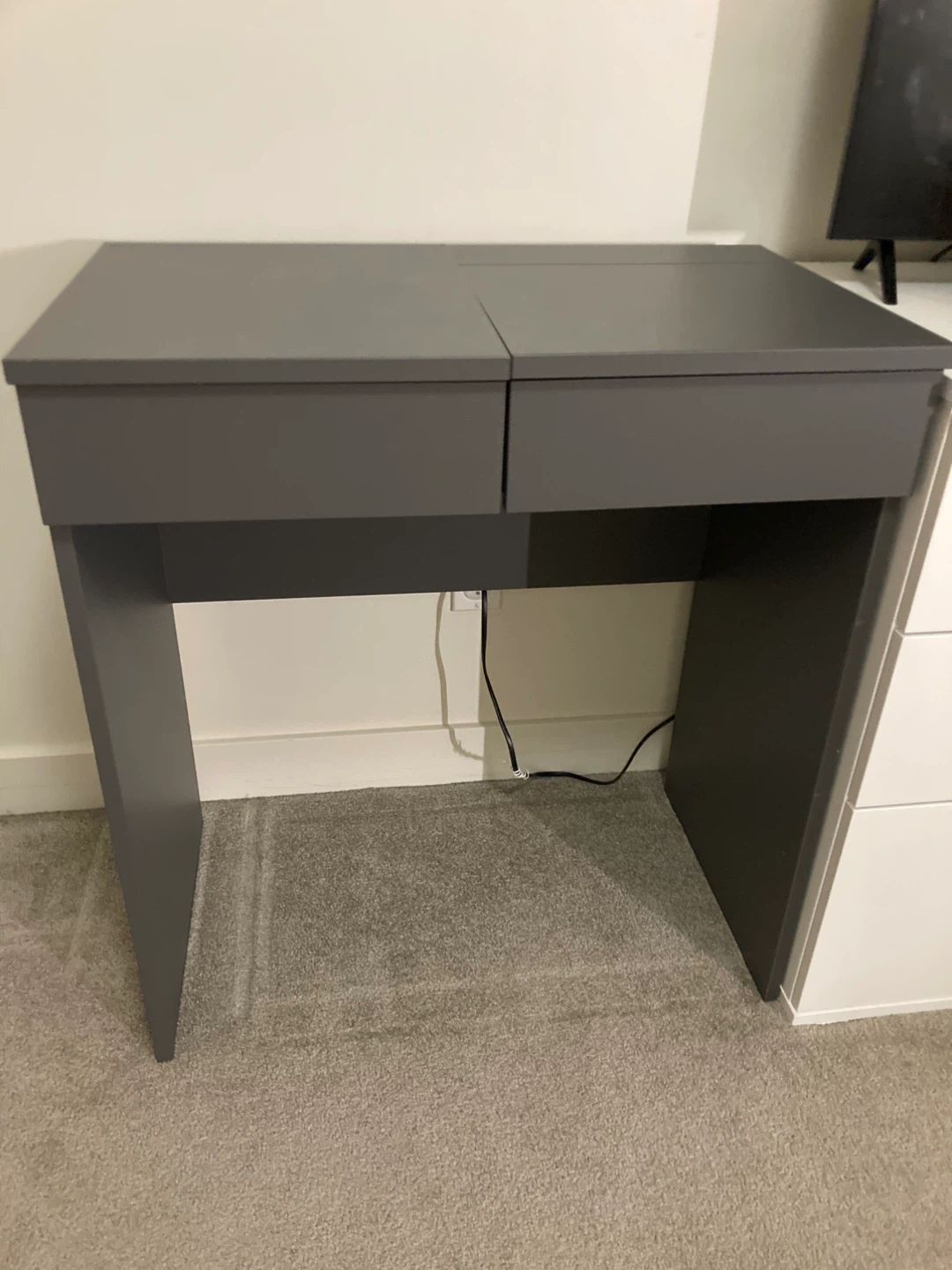 IKEA Brimnes Gray Dressing Table - photo 5