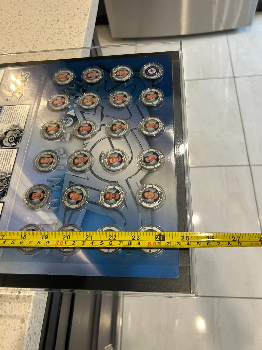 Winnipeg Jets Framed Collector's Display image indicator(9)