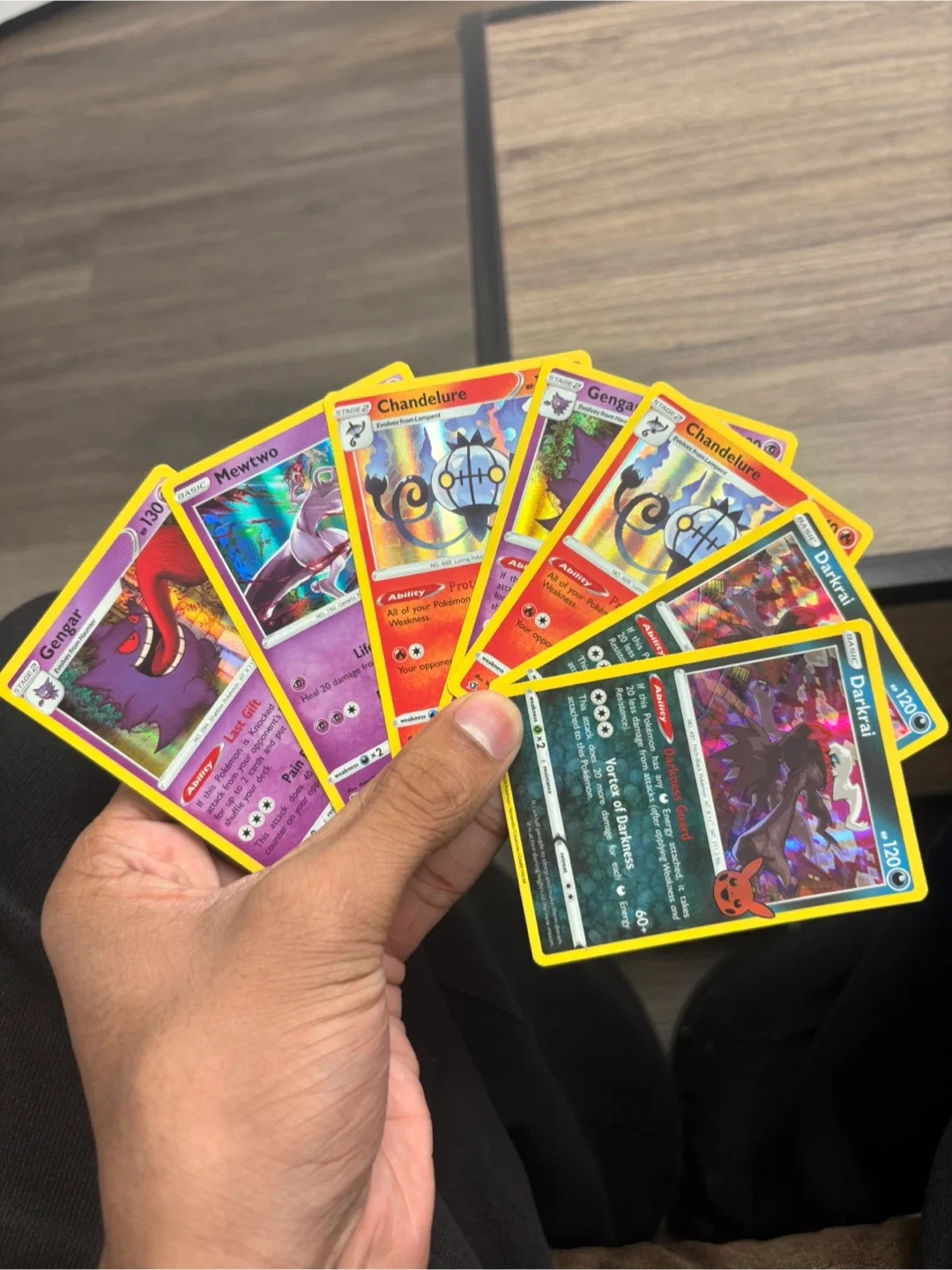 Pokémon TCG Cards - Darkrai, Chandelure, Gengar