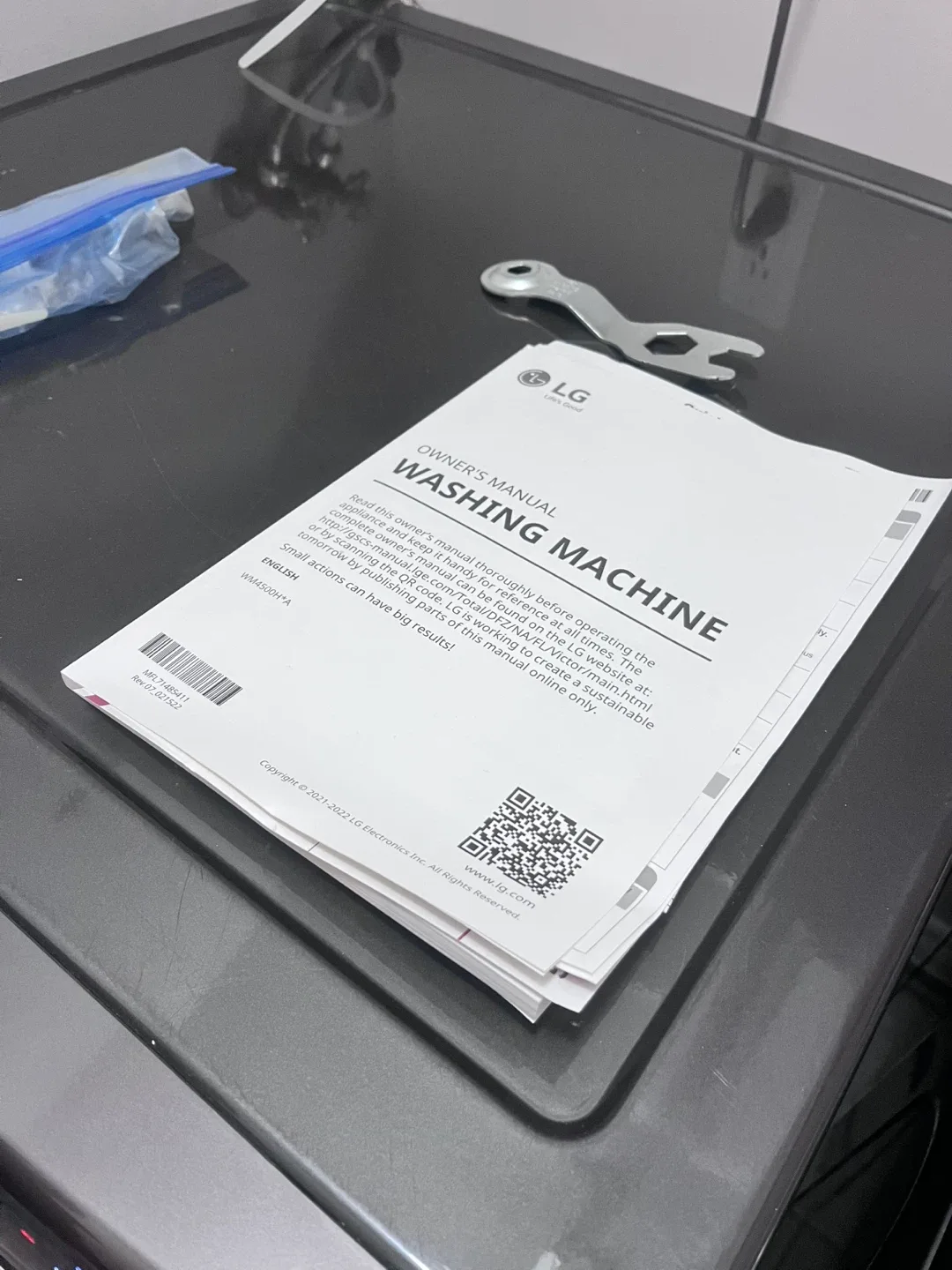 LG Thinq Washer - Model WM4500HBA image indicator(7)