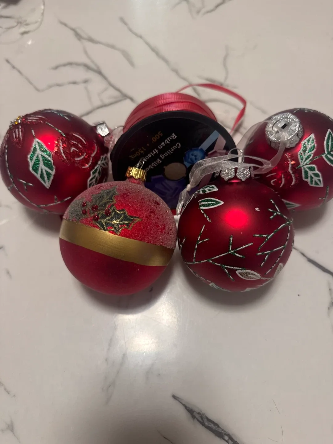 Christmas Ornaments - Set of 4, Red image indicator(2)