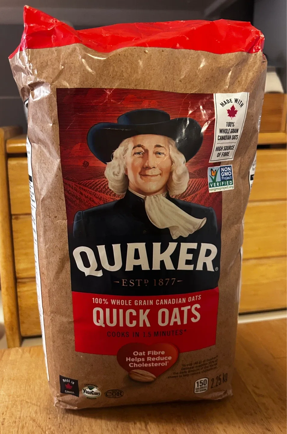 New Sealed Quaker Quick Oats - 2.25 kg