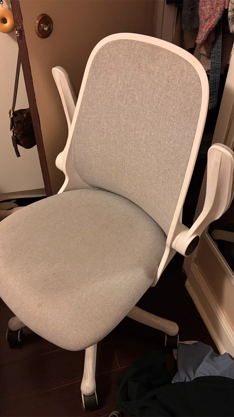 Grey Office Chair with Adjustable Arms image indicator(3)