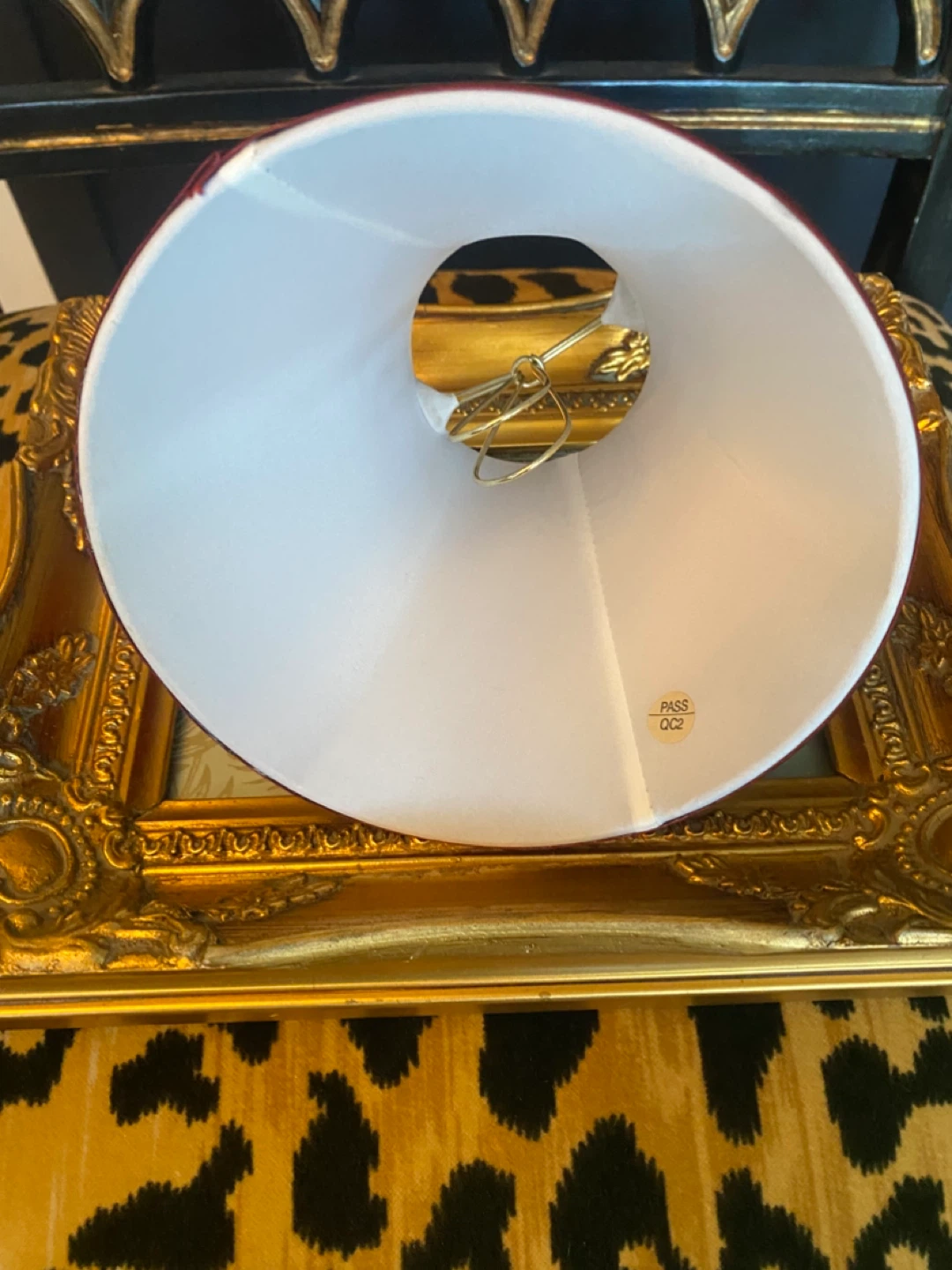 Burgundy Lamp Shade 6 - photo 4