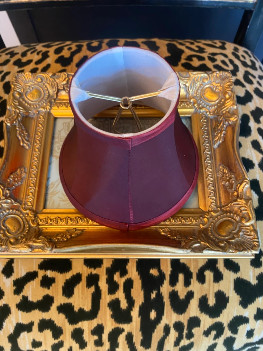 Burgundy Lamp Shade 6 - photo 2