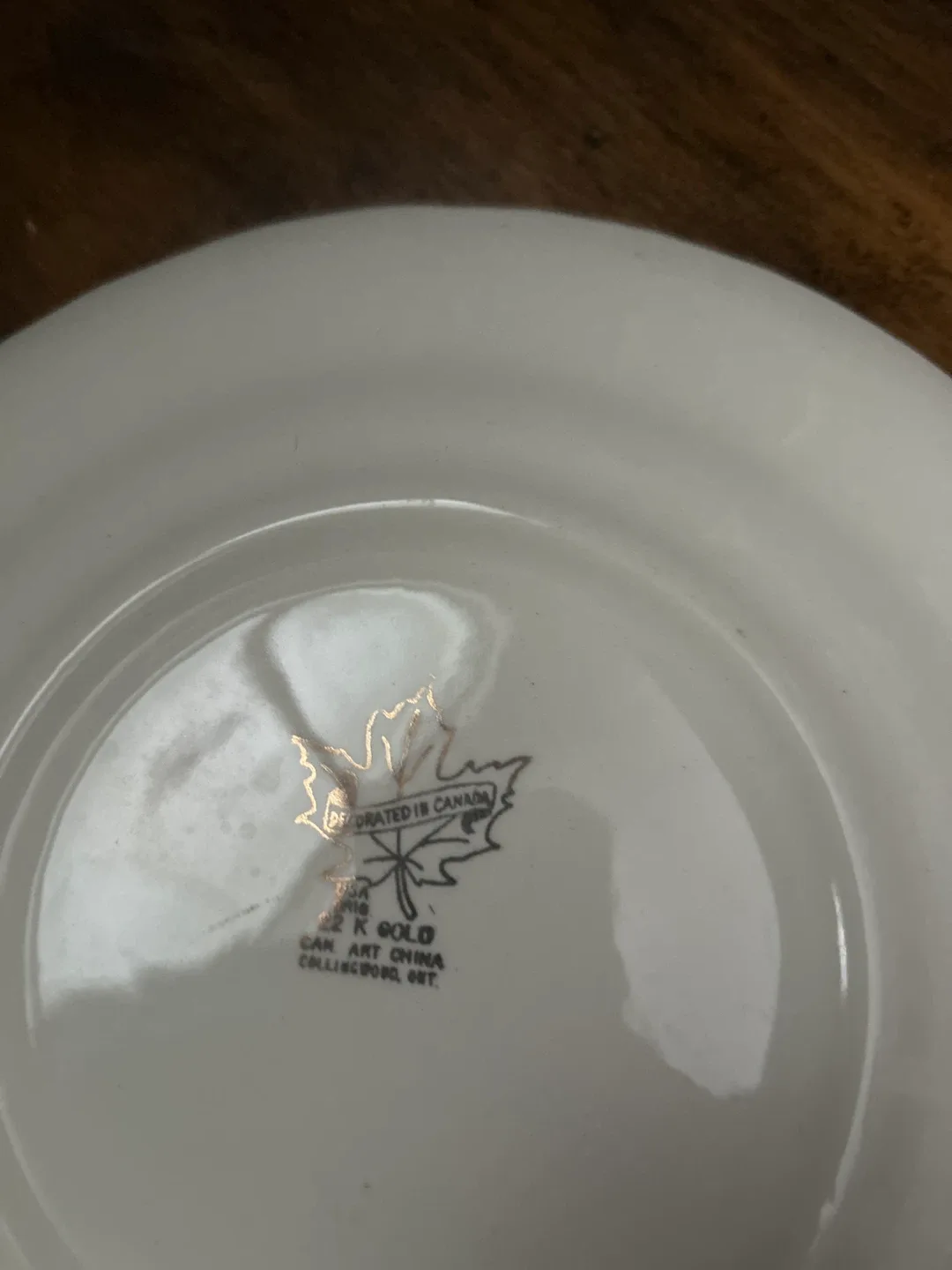 Vintage Can Art China Plate - A. Davis & Son Tannery image indicator(2)