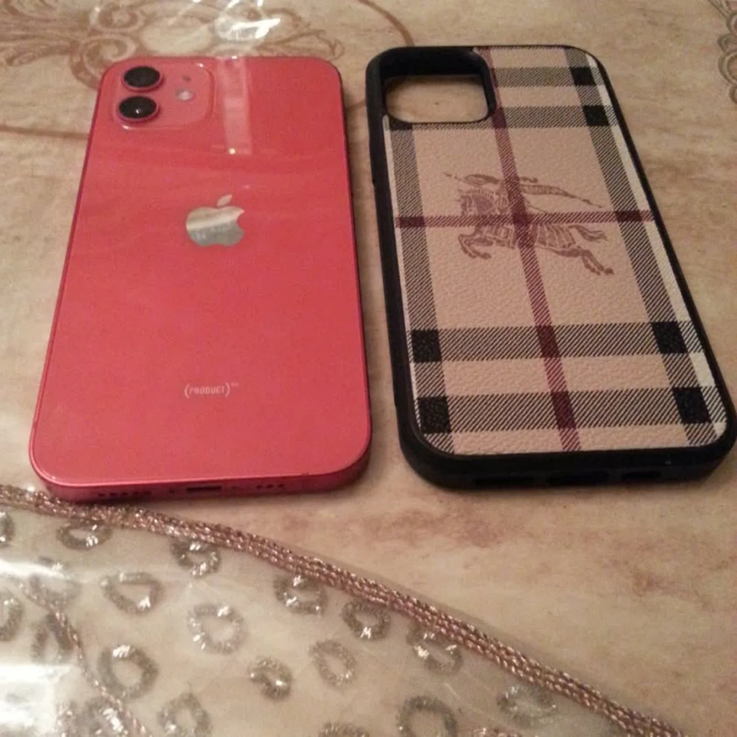 Red iPhone 12 excellent condition