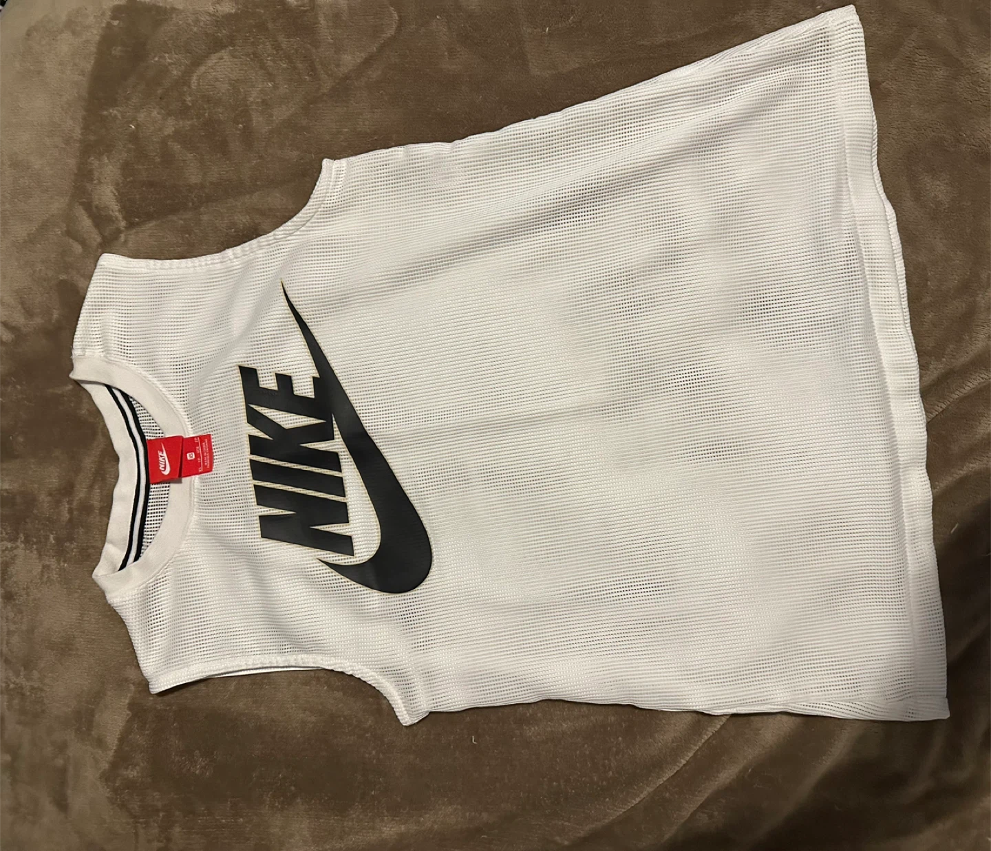 Nike White Mesh jersey- Size XS