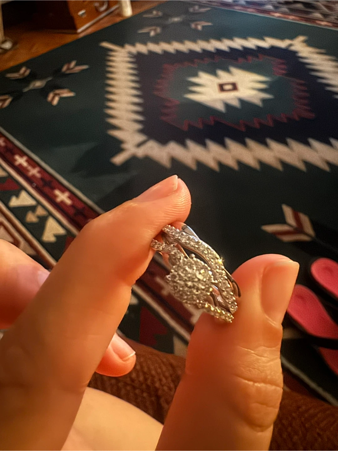 Diamond Wedding Ring Set - photo 3