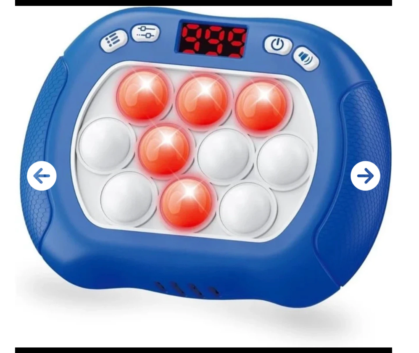Pop Game Fidget Toy, 6 Modes LED, Kids Blue
