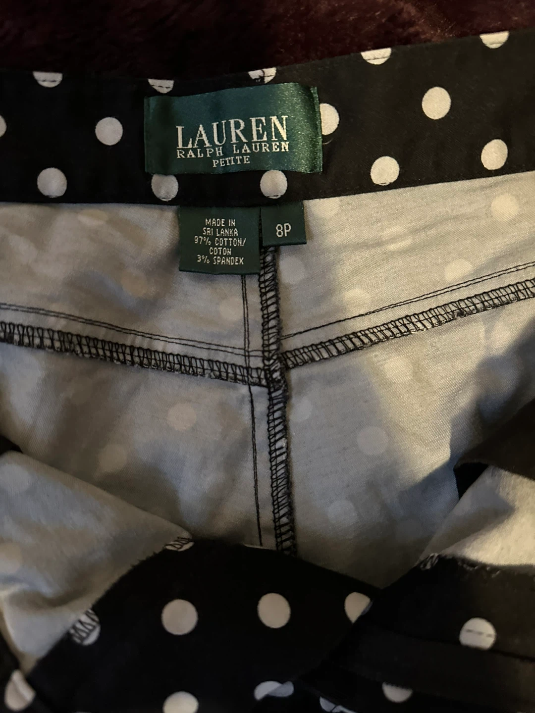 Lauren Ralph Lauren Petite Polka Dot Pants - Size 8P - photo 3