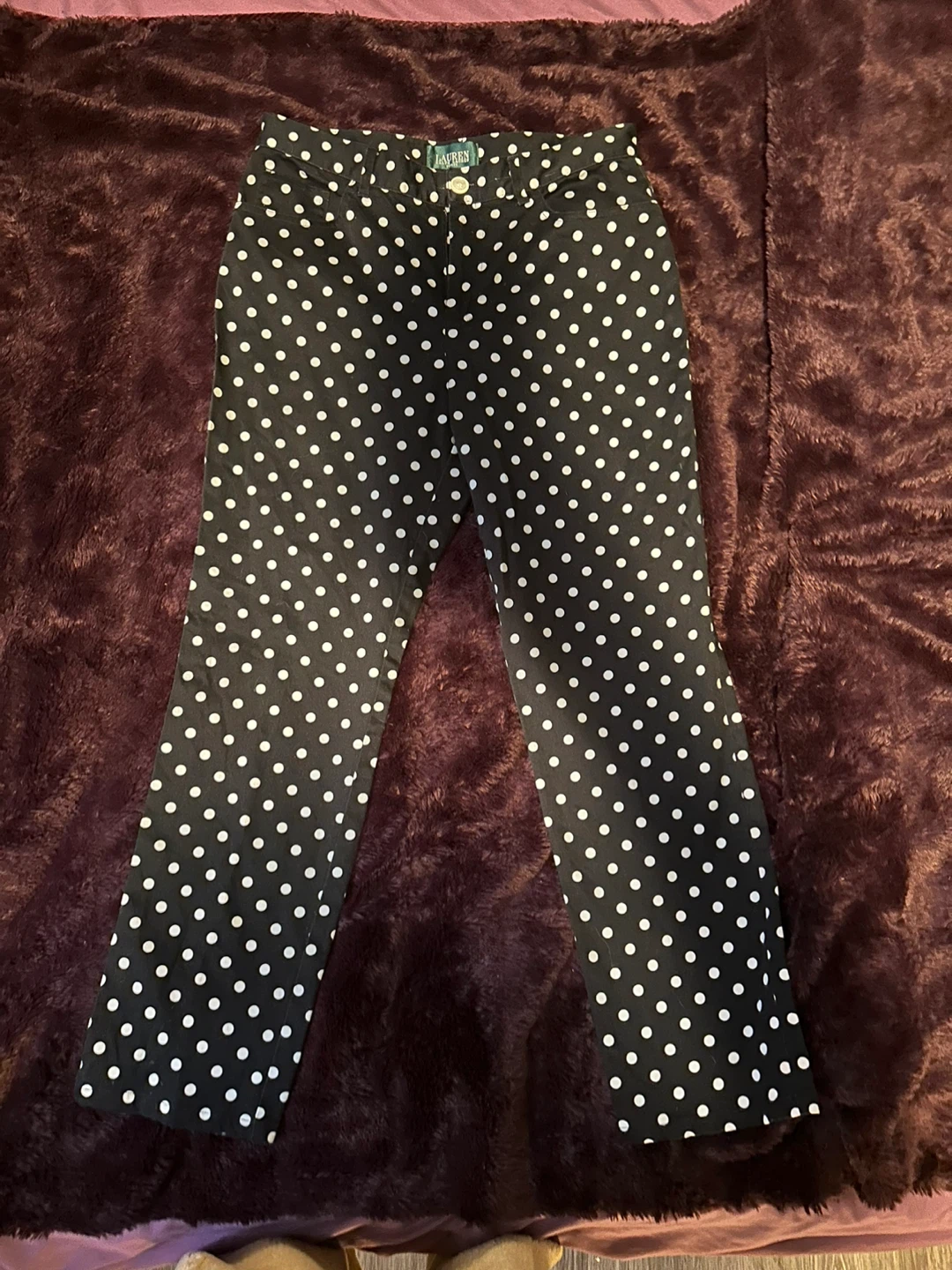 Lauren Ralph Lauren Petite Polka Dot Pants - Size 8P - photo 2