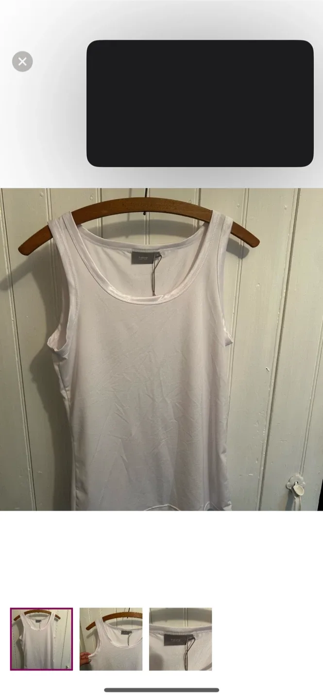 b.young White Tank Top - Size M
