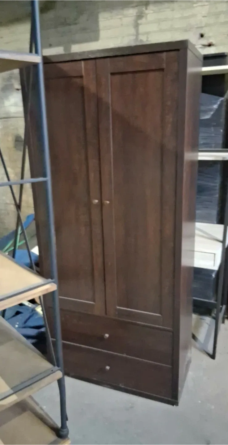 Wooden Wardrobe with Drawers