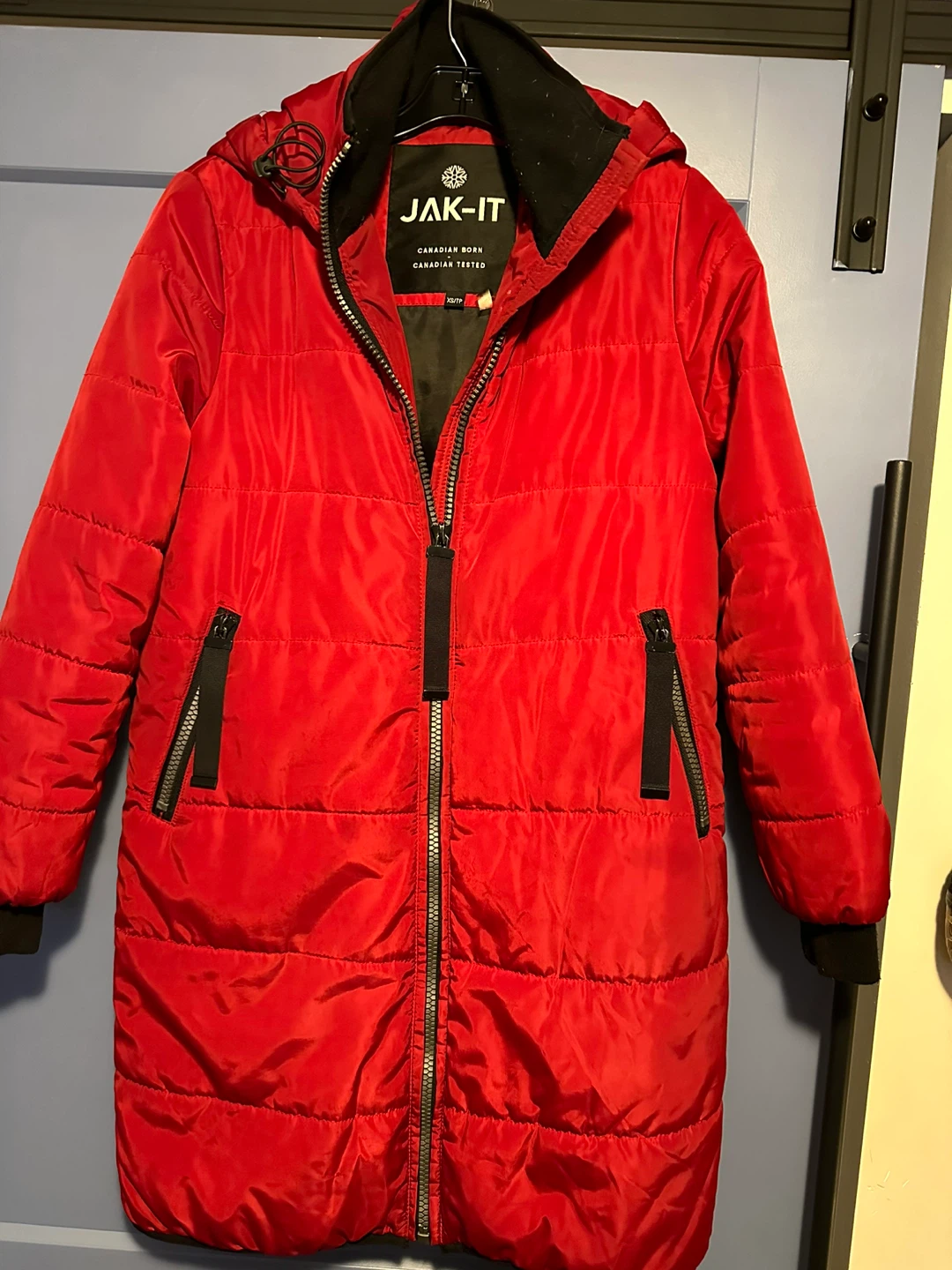JAK-IT Red Puffer Jacket - Size XS