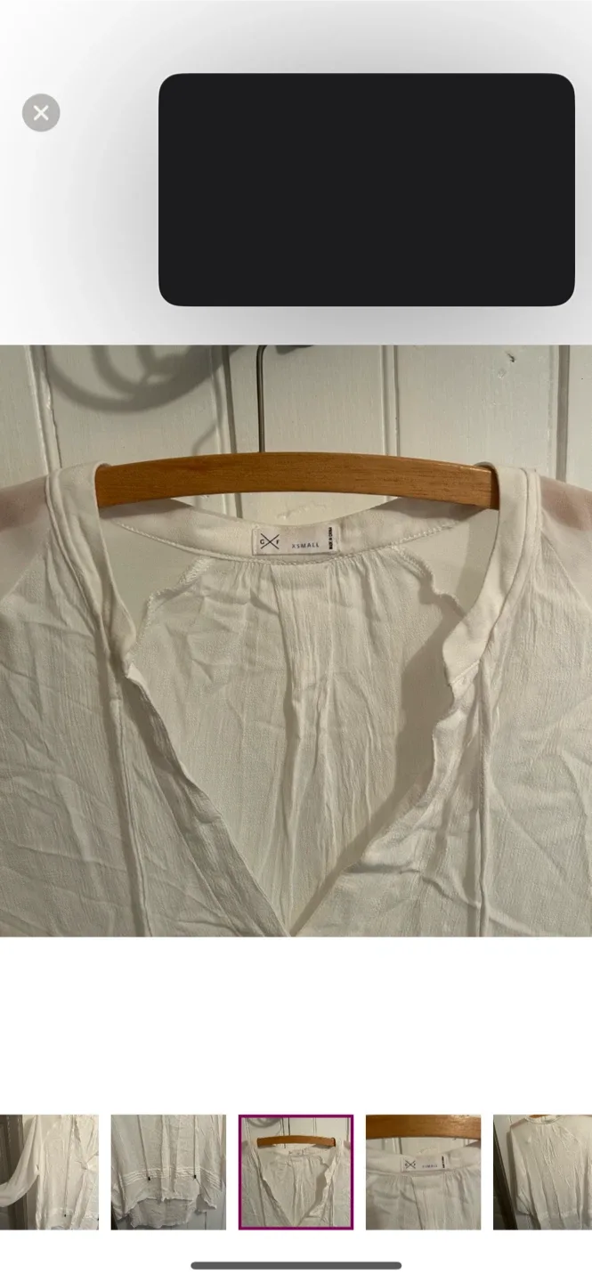 Gentle fawn White Blouse - XS image indicator(4)