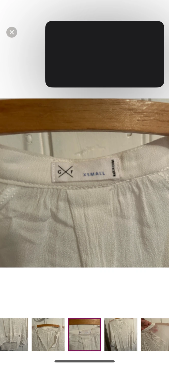 Gentle fawn White Blouse - XS - photo 5