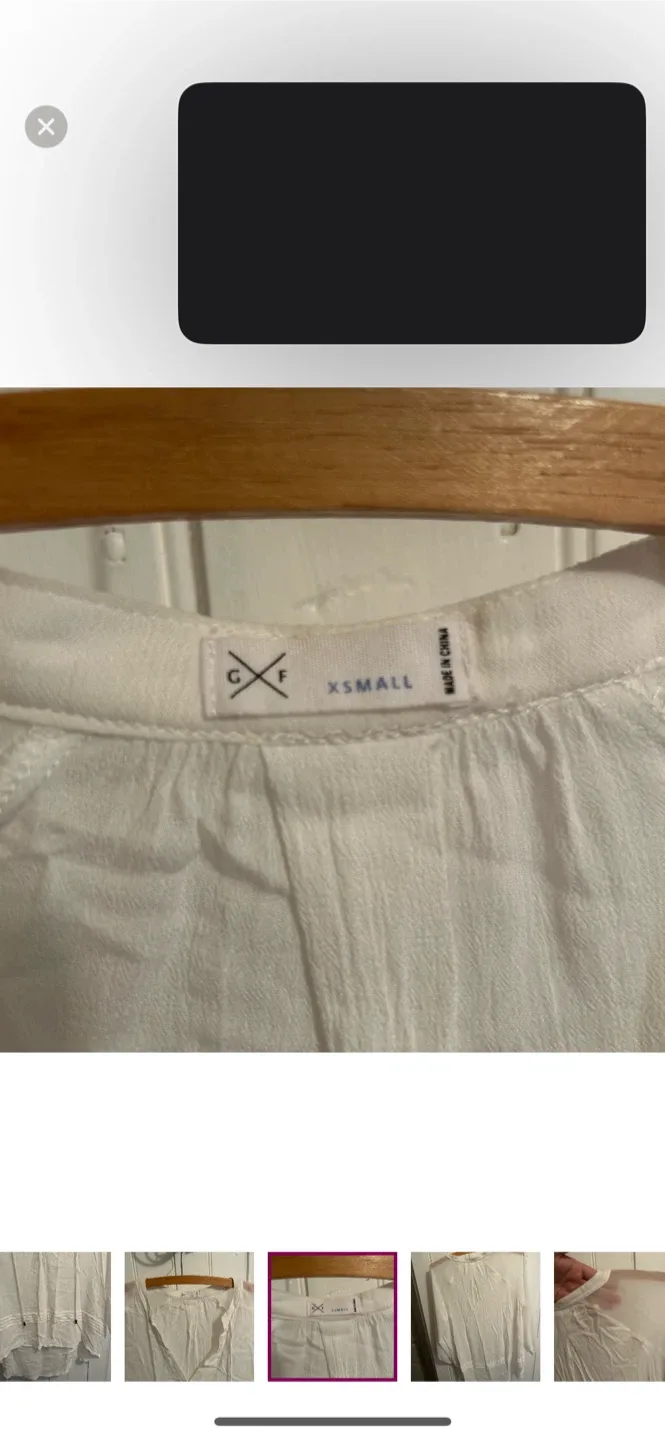 Gentle fawn White Blouse - XS image indicator(5)