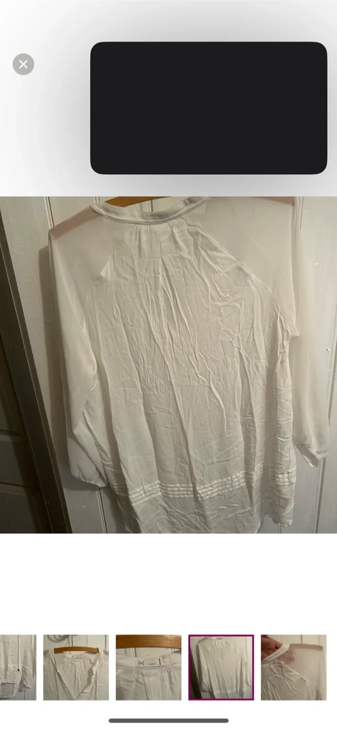 Gentle fawn White Blouse - XS image indicator(6)