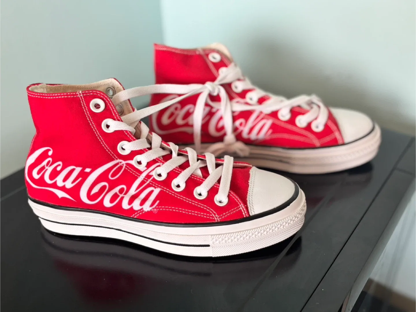 Never worn! Coca-Cola High Top Sneakers - Women's 7 / Men's 5