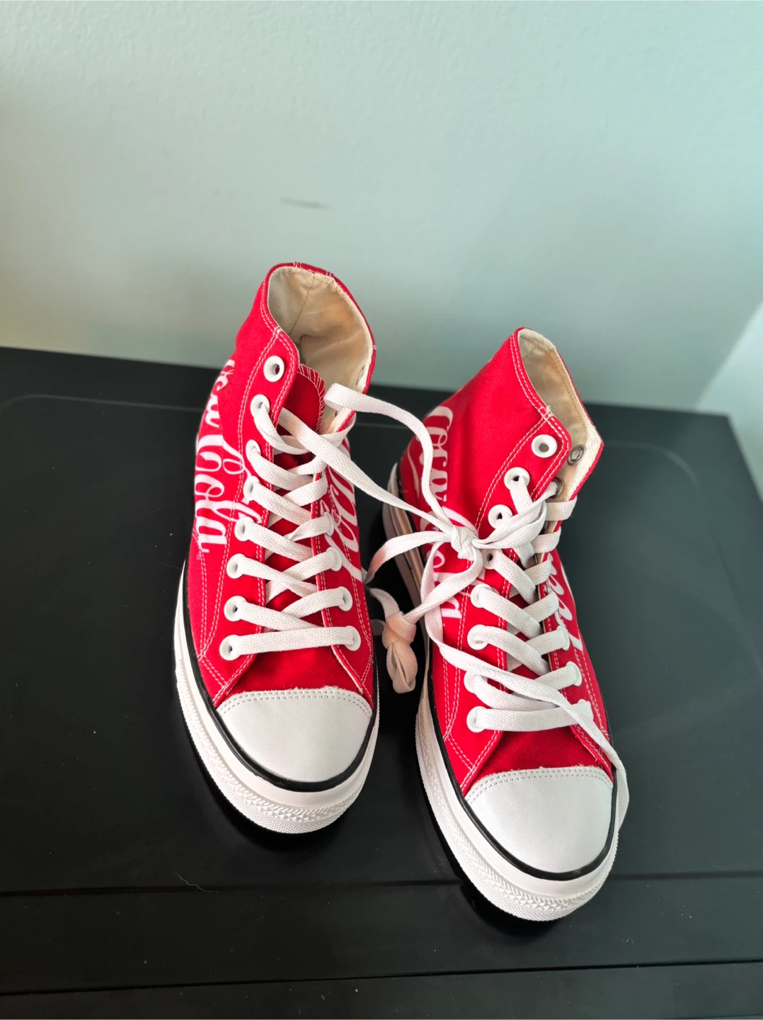 Never worn! Coca-Cola High Top Sneakers - Women's 7 / Men's 5 - photo 4