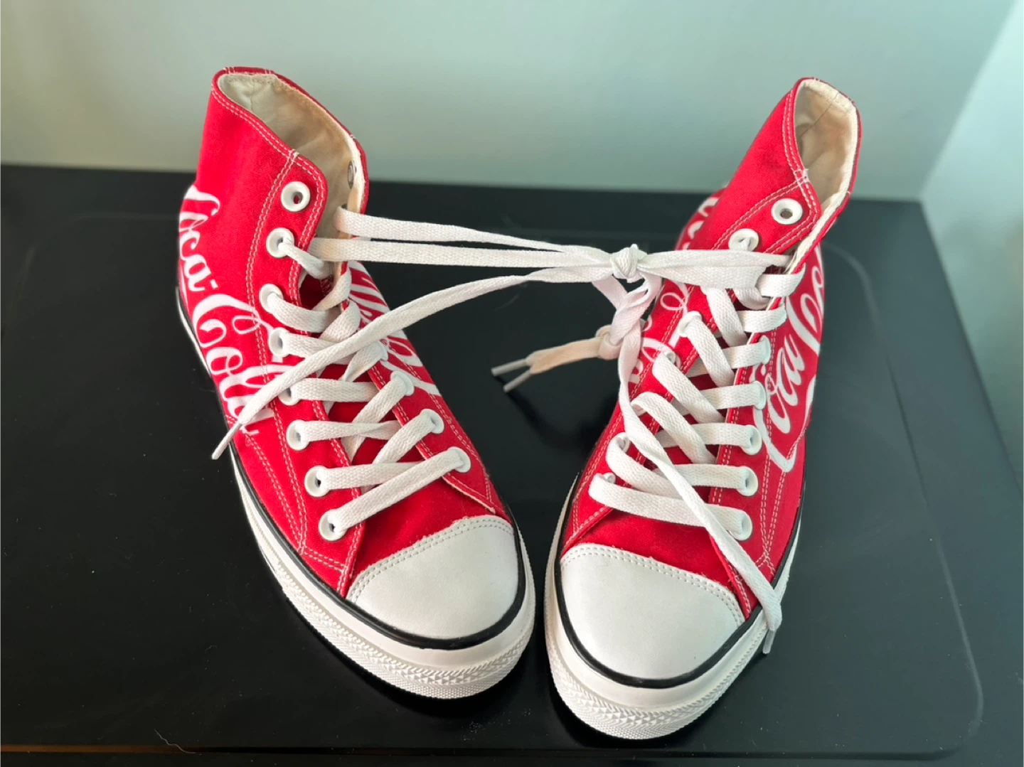 Never worn! Coca-Cola High Top Sneakers - Women's 7 / Men's 5 - photo 2