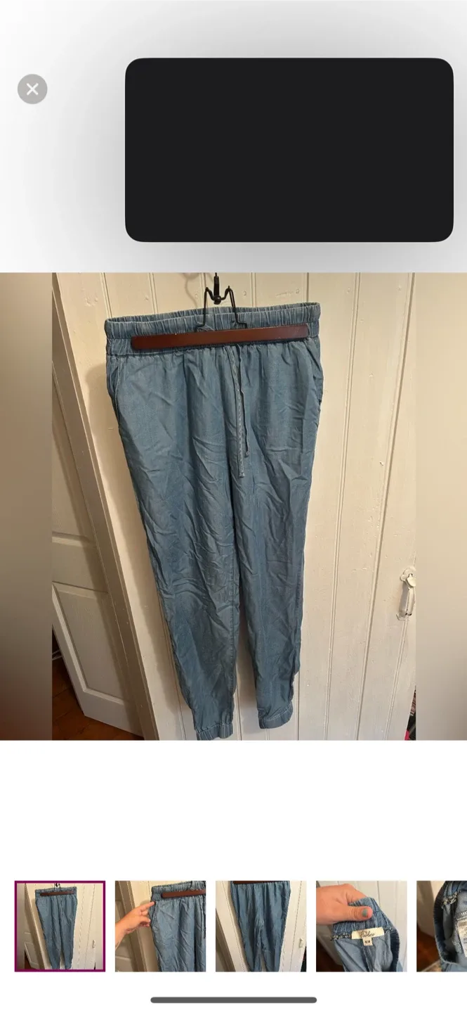 Harlow Blue Lyocell Jogger Pants - Size M