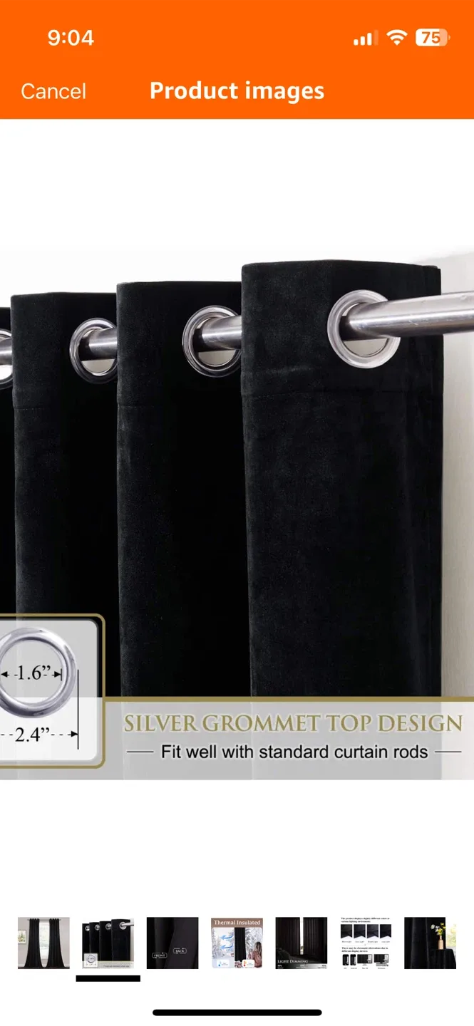 Black Velvet Curtains