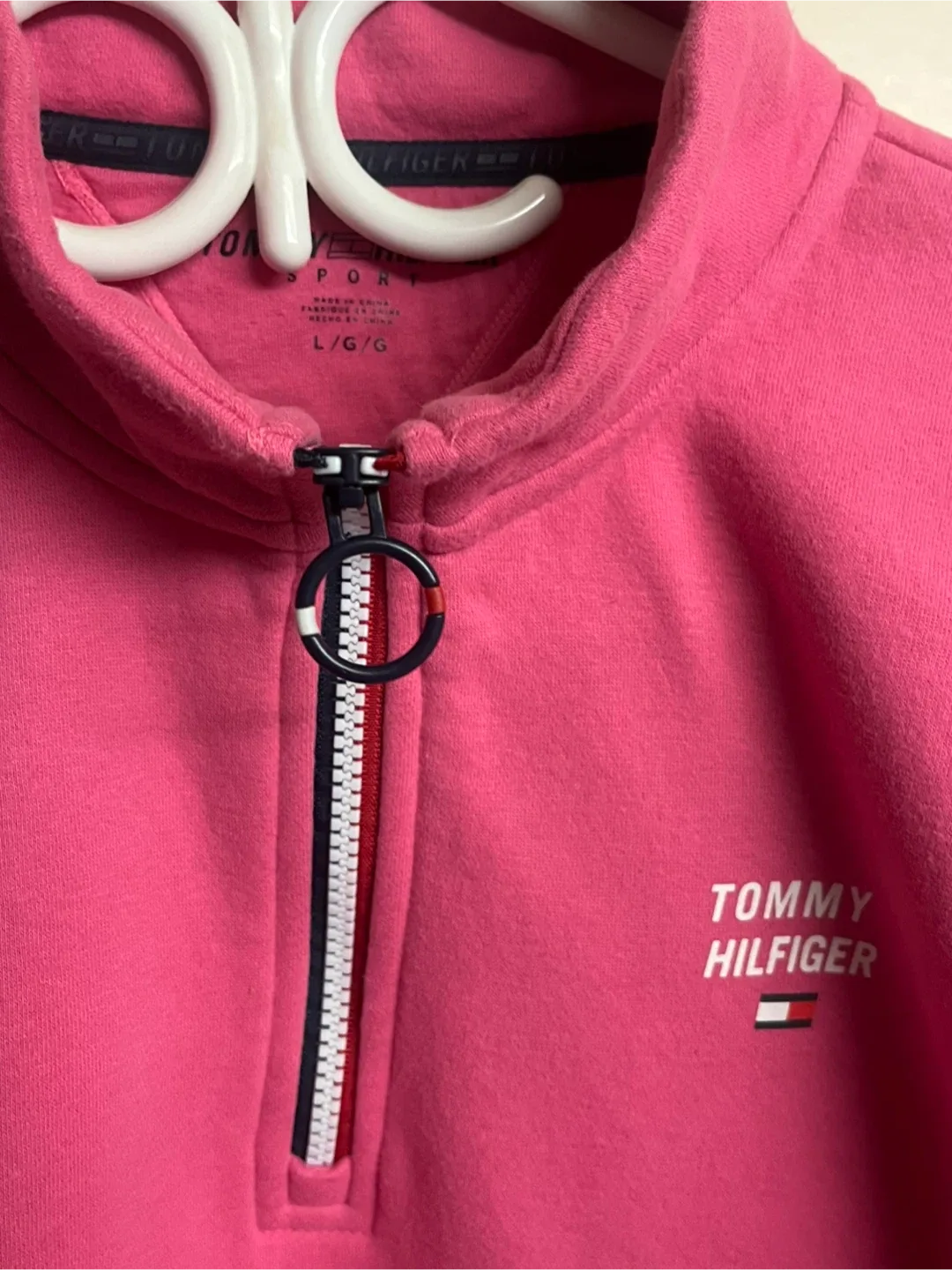 Tommy Hilfiger Sport Pink Pullover Size L