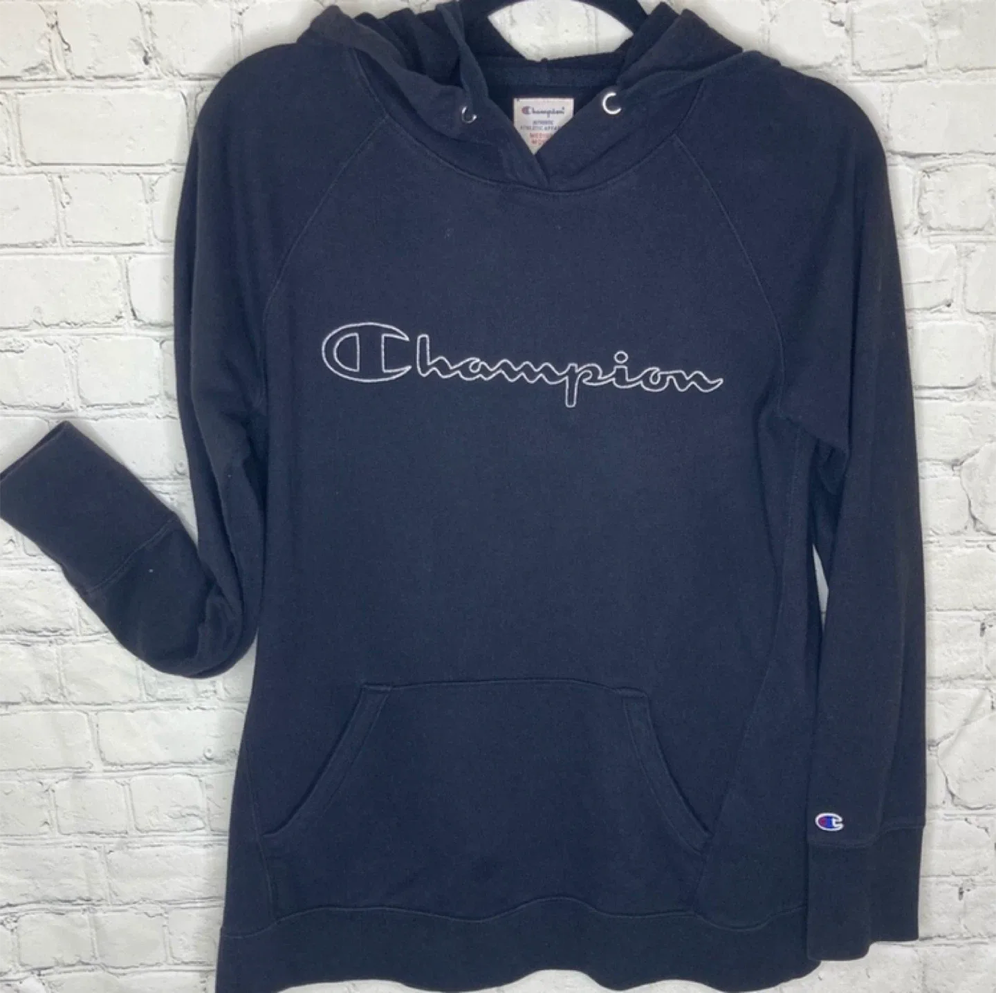 Vintage Champion navy blue Hoodie - Size Medium