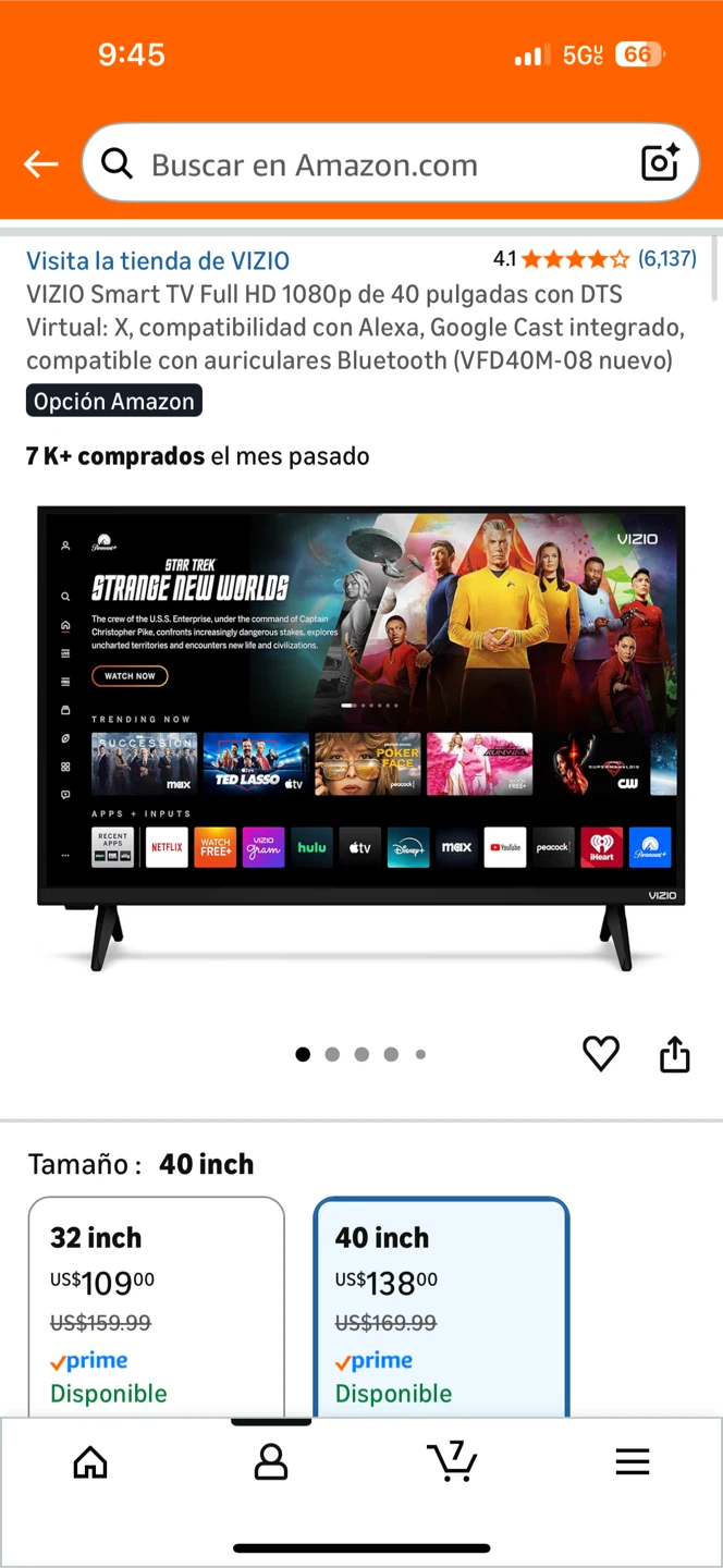 VIZIO 40-inch Smart TV Full HD 1080p
