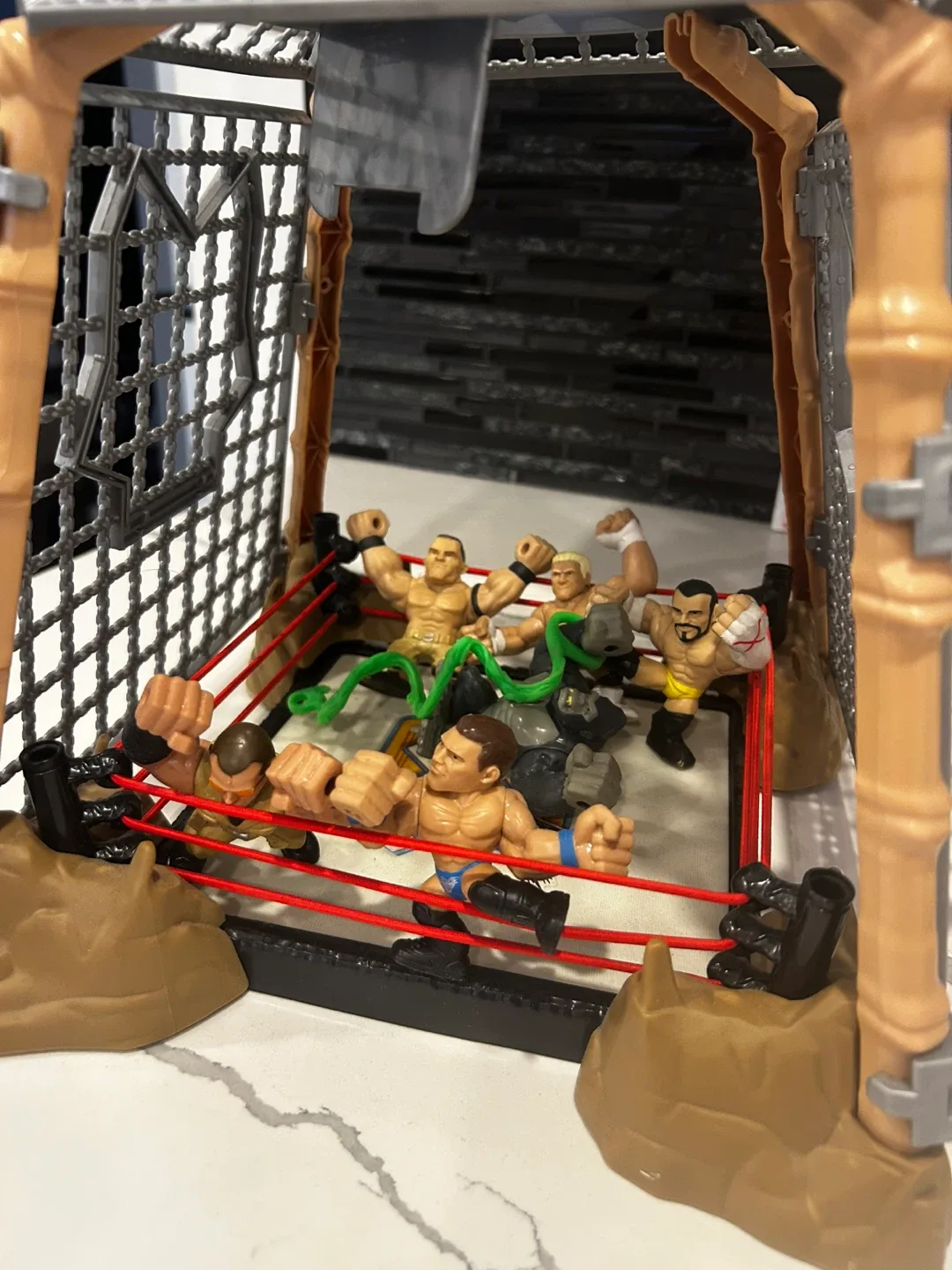 WWE Slam City Cage Playset with Figures