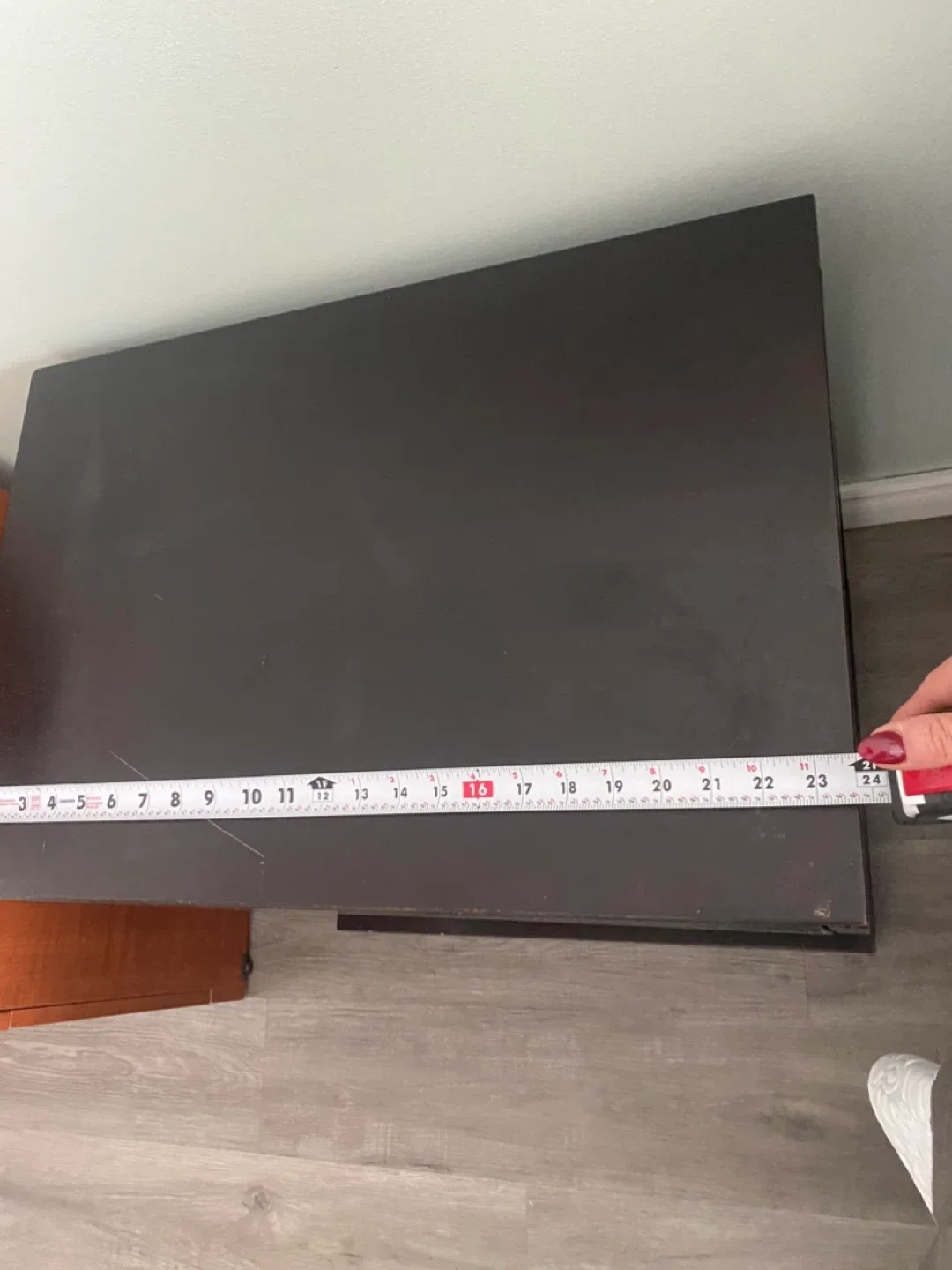 Dark  espresso Nightstand with Drawer image indicator(5)